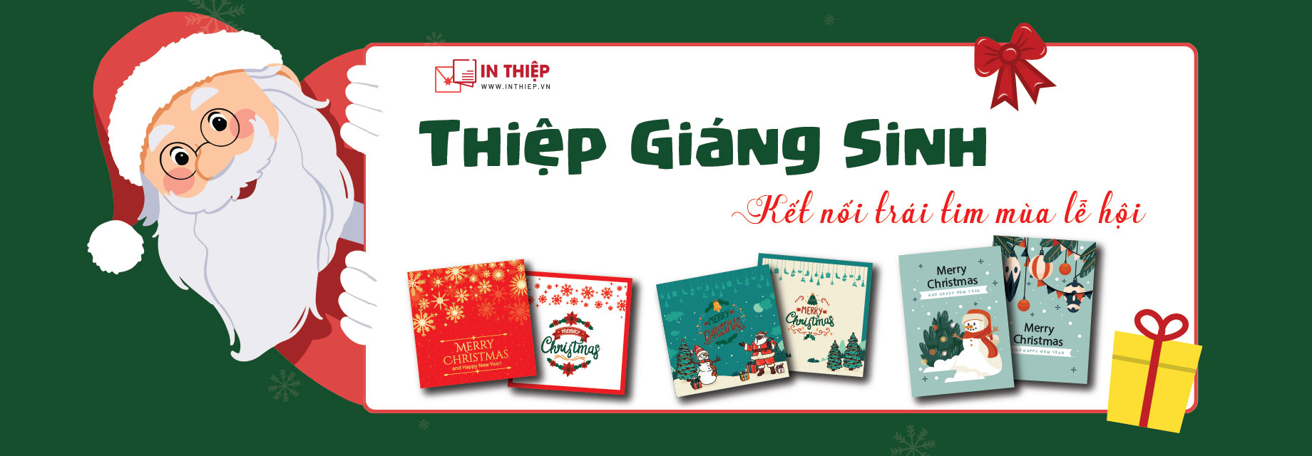 Banner thiệp giáng sinh