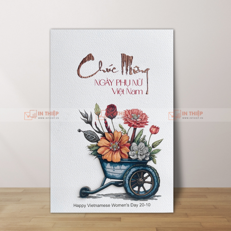 In Thiệp 20/10 Theo Yêu Cầu - Đẹp, Rẻ, Uy Tín